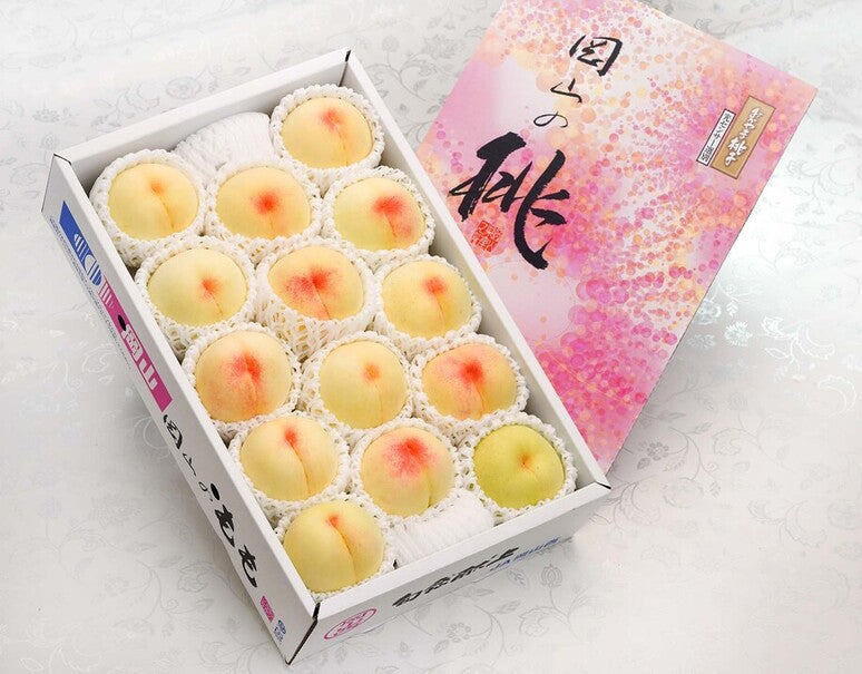 【原箱】 日本 岡山白桃 4KG 12–15入