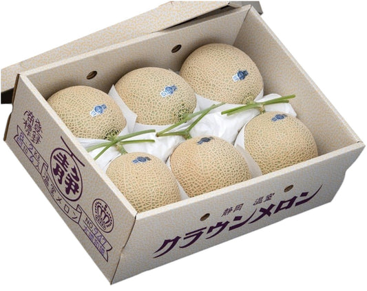 【原箱】日本 靜岡 皇冠溫室蜜瓜(5-6個)