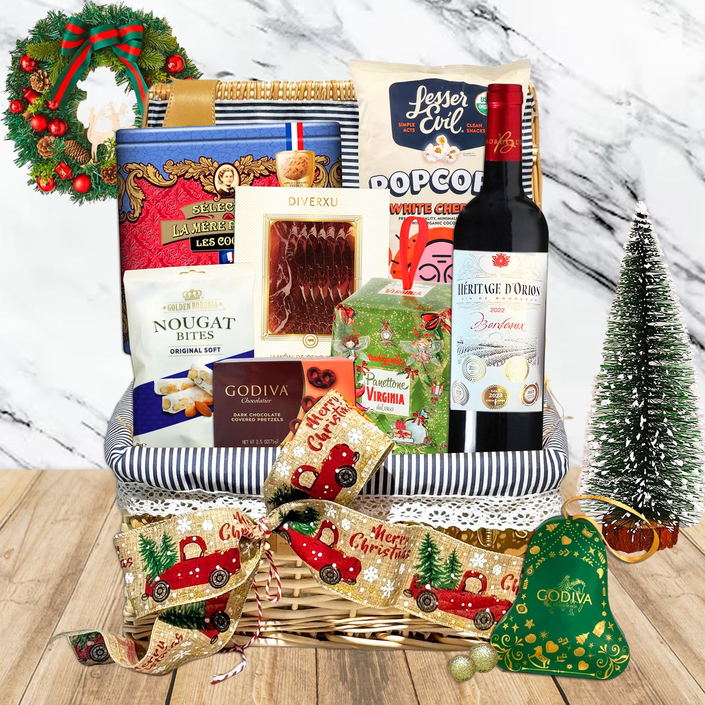 CM2512 冬日綿綿聖誕美食禮籃