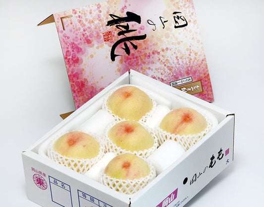 日本 岡山白桃 2KG 5-6入