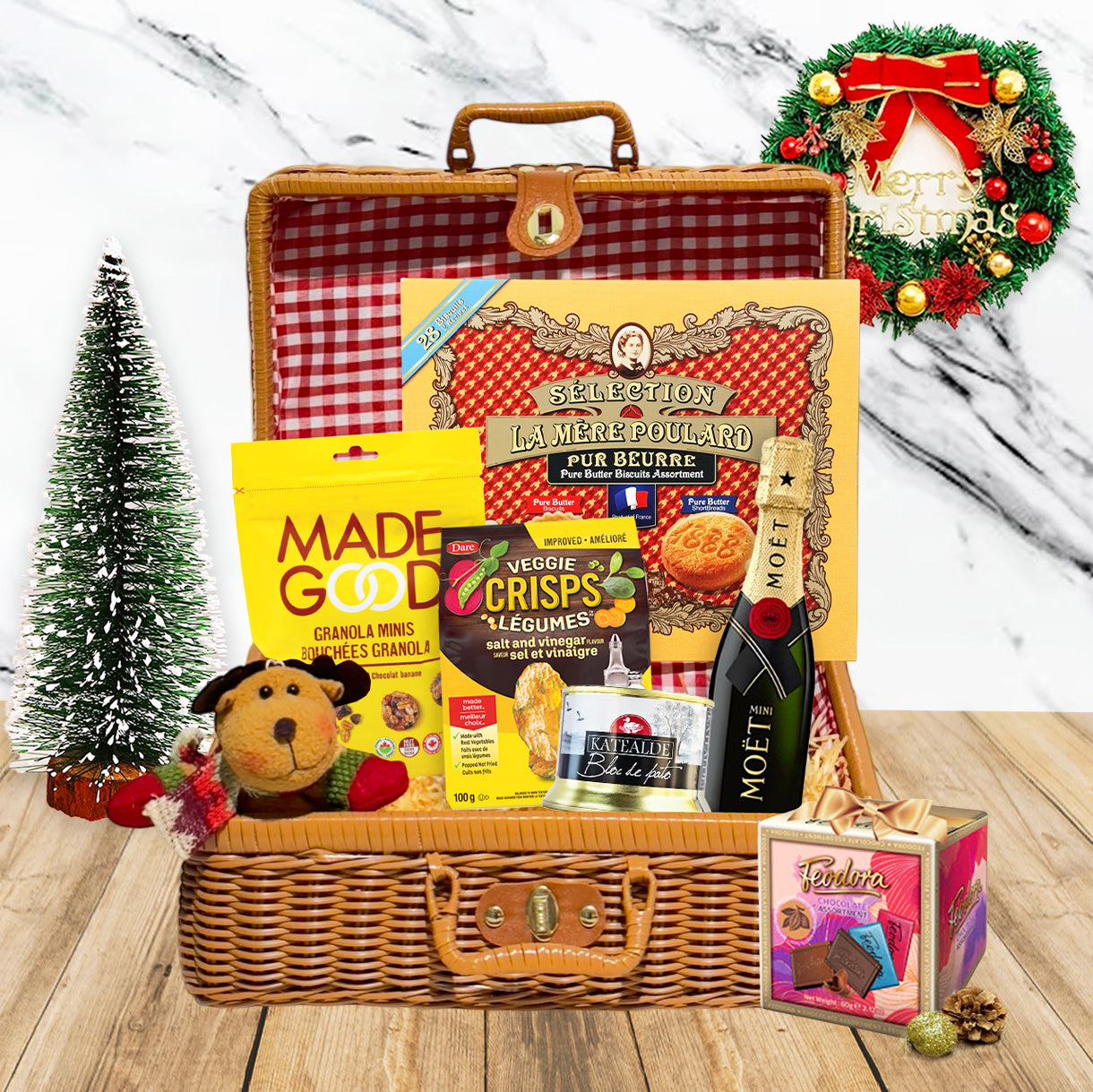 CM2507 Moet香檳聖誕美食籃