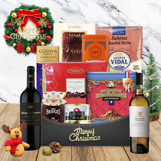 CM2511 紅白酒聖誕美食禮籃