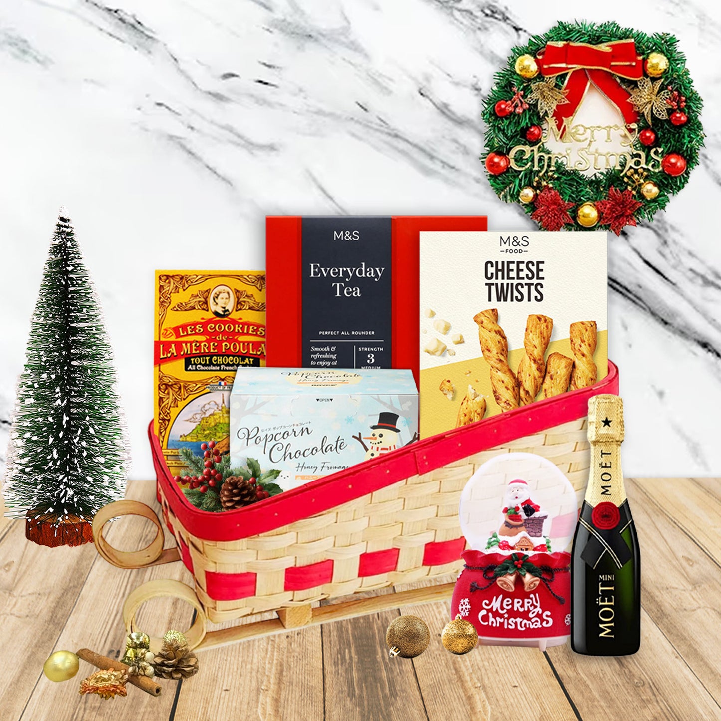 CM2520 聖誕鹿車美食禮籃