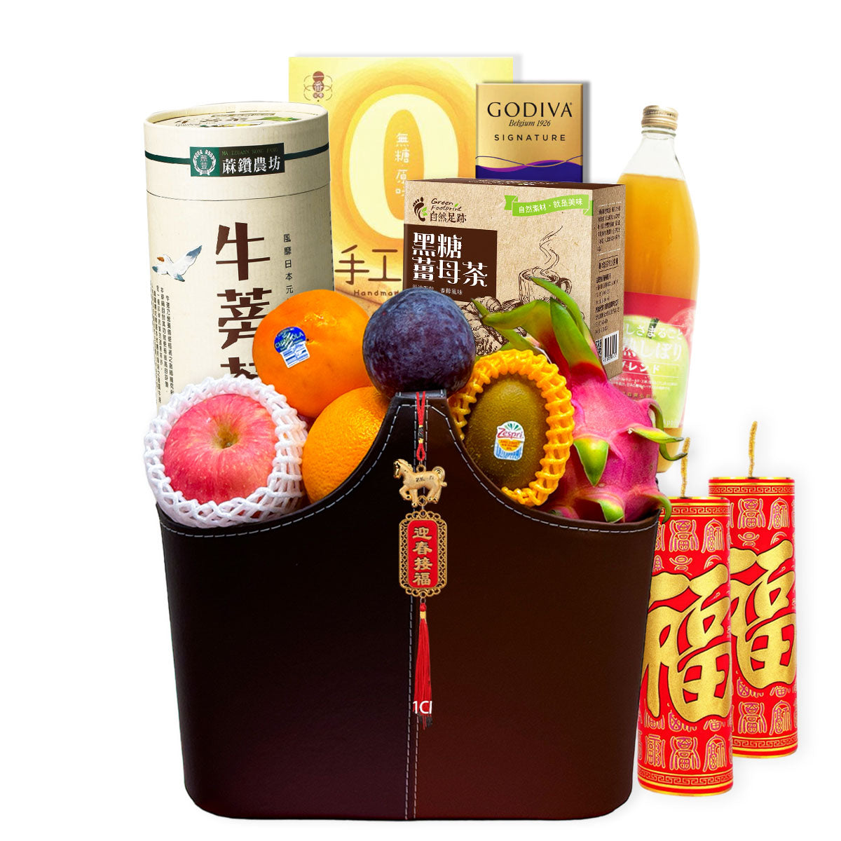 NY3025H 龍馬精神新春果籃